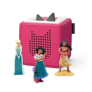 Tonies Disney Toniebox Audio Player Bundle with Elsa, Moana, and Mirabel